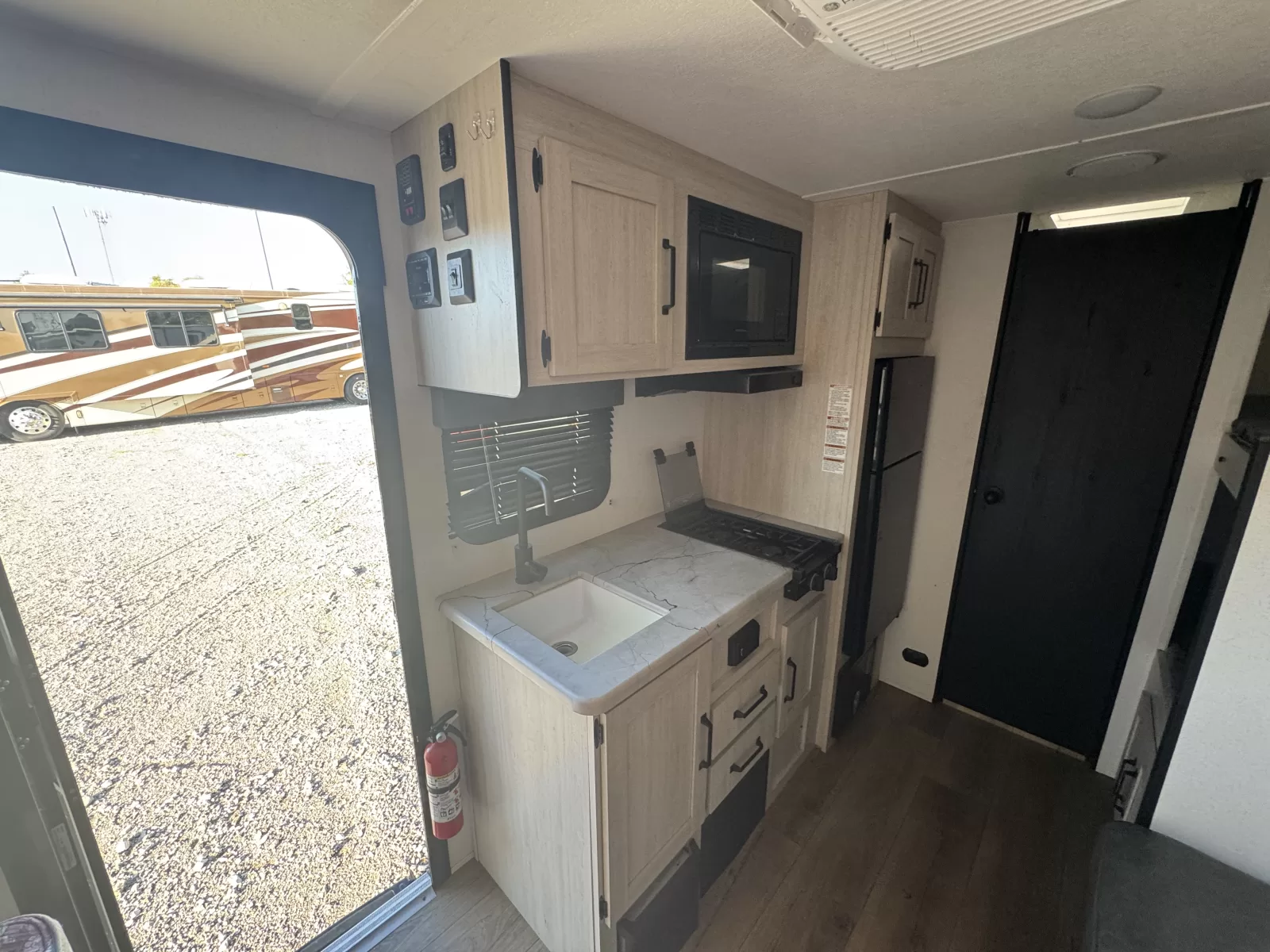 2025 Palomino Puma 16BHC travel trailer bathroom available at Bell Camper Sales in Bartlesville, Oklahoma