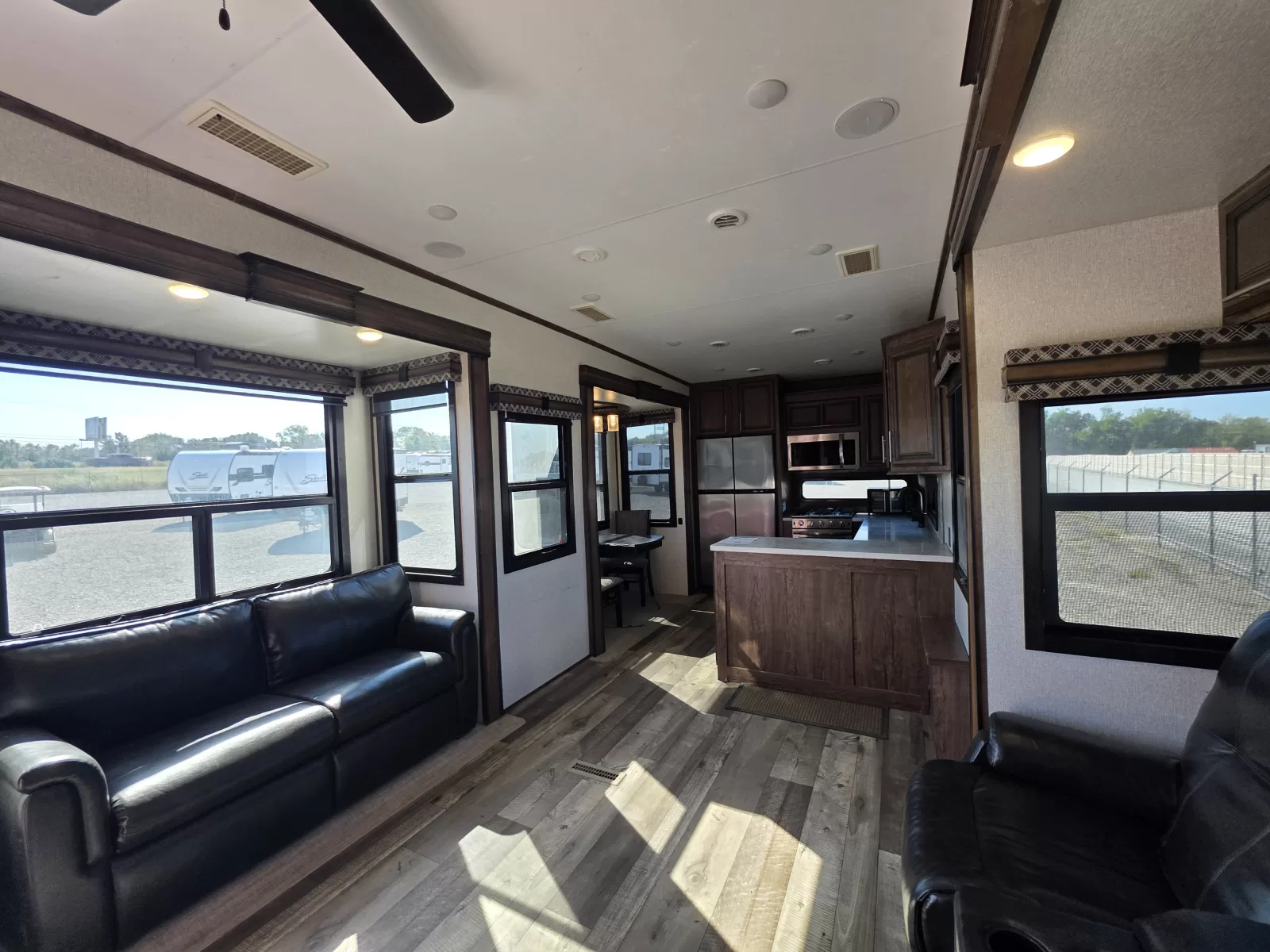 2021 KZ Durango Gold 391RKQ fifth wheel storage compartment available at Bell Camper Sales in Bartlesville, Oklahoma