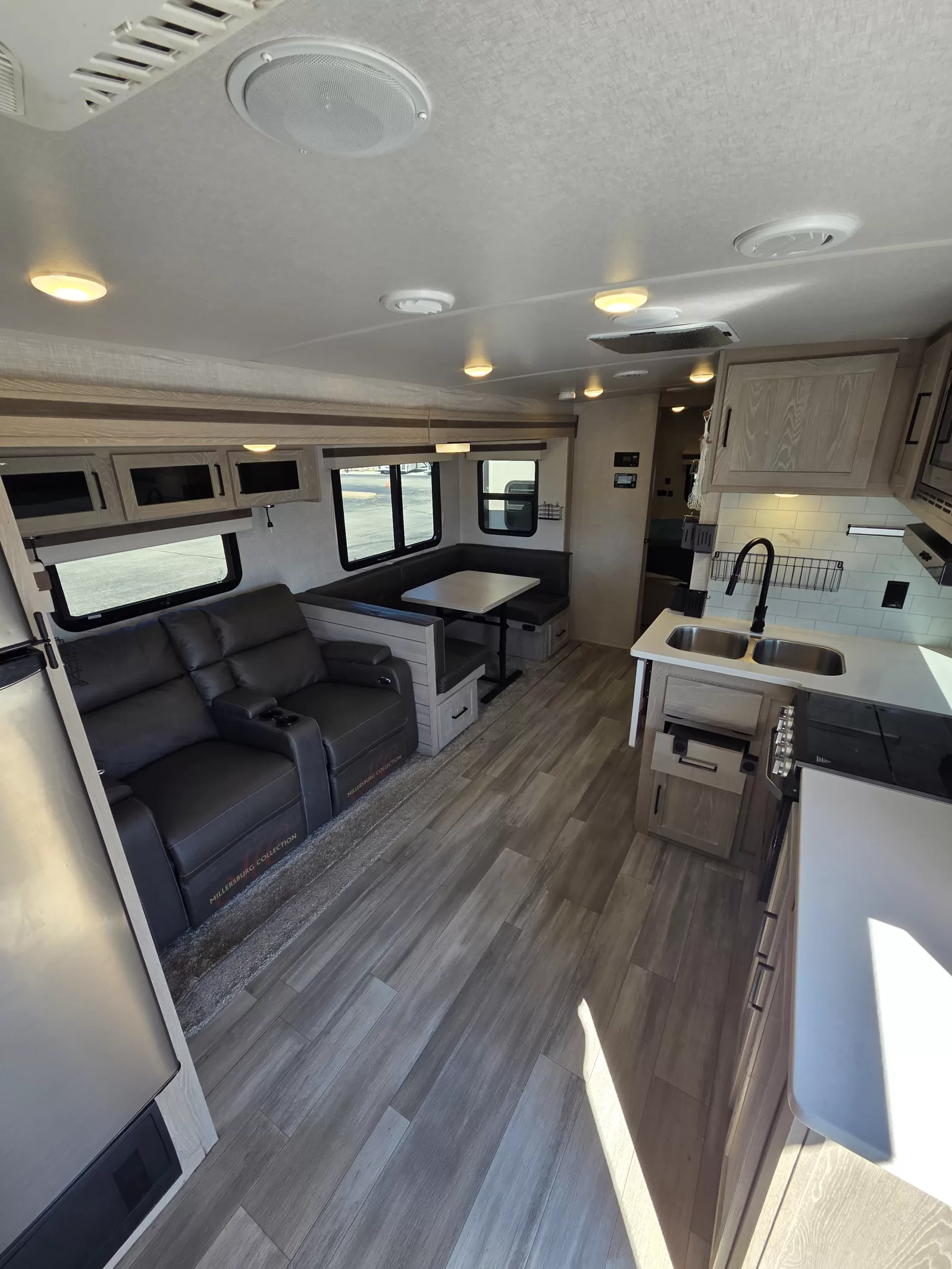 2022 Forest River 2911BS travel trailer galley kitchen available at Bell Camper Sales in Bartlesville, Oklahoma