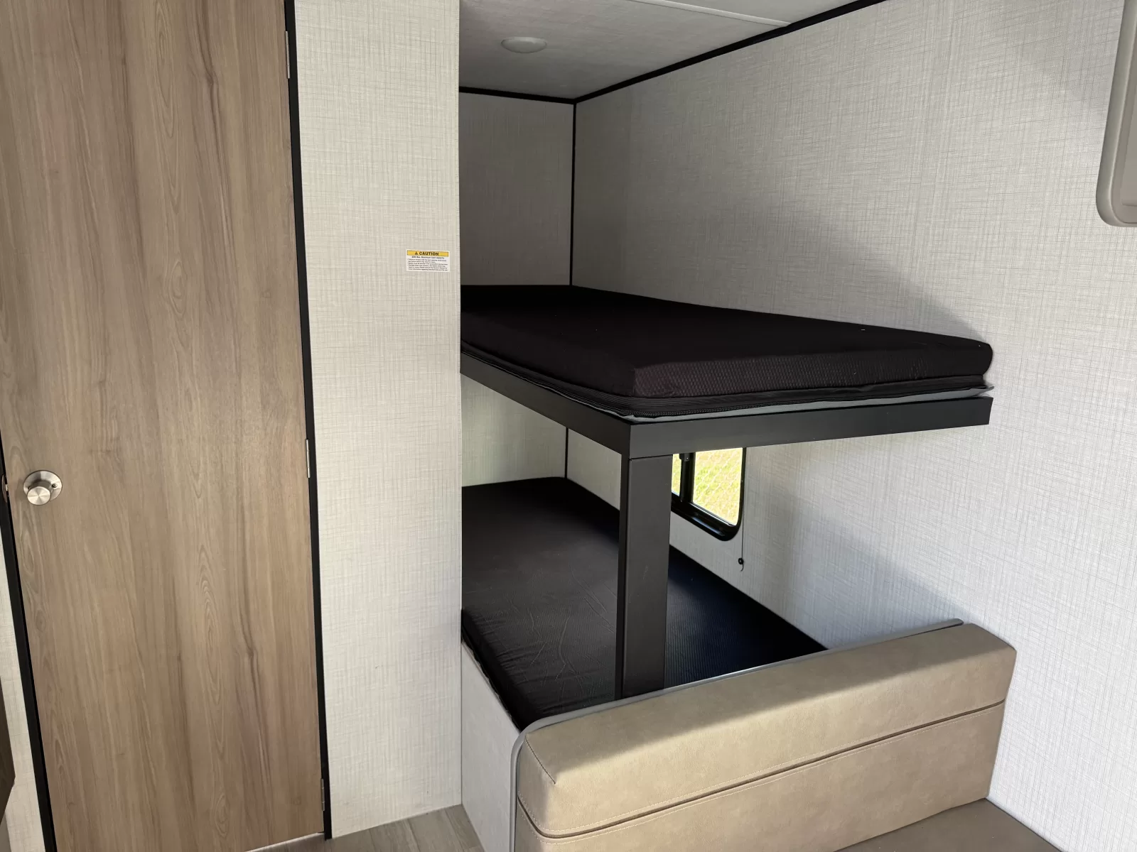 2027 Keystone Hideout 161BH travel trailer storage compartment at Bell Camper Sales in Bartlesville, Oklahoma