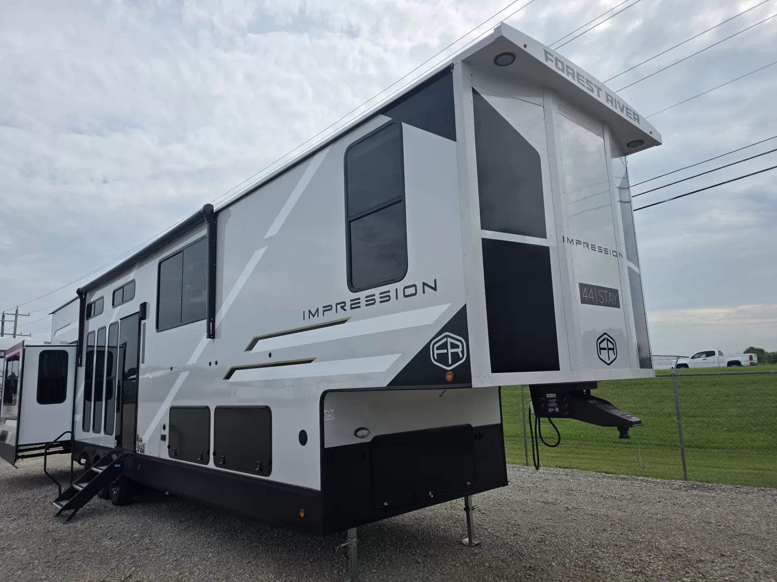 2027 Forest River Impression fifth wheel exterior view available at Bell Camper Sales in Bartlesville, Oklahoma