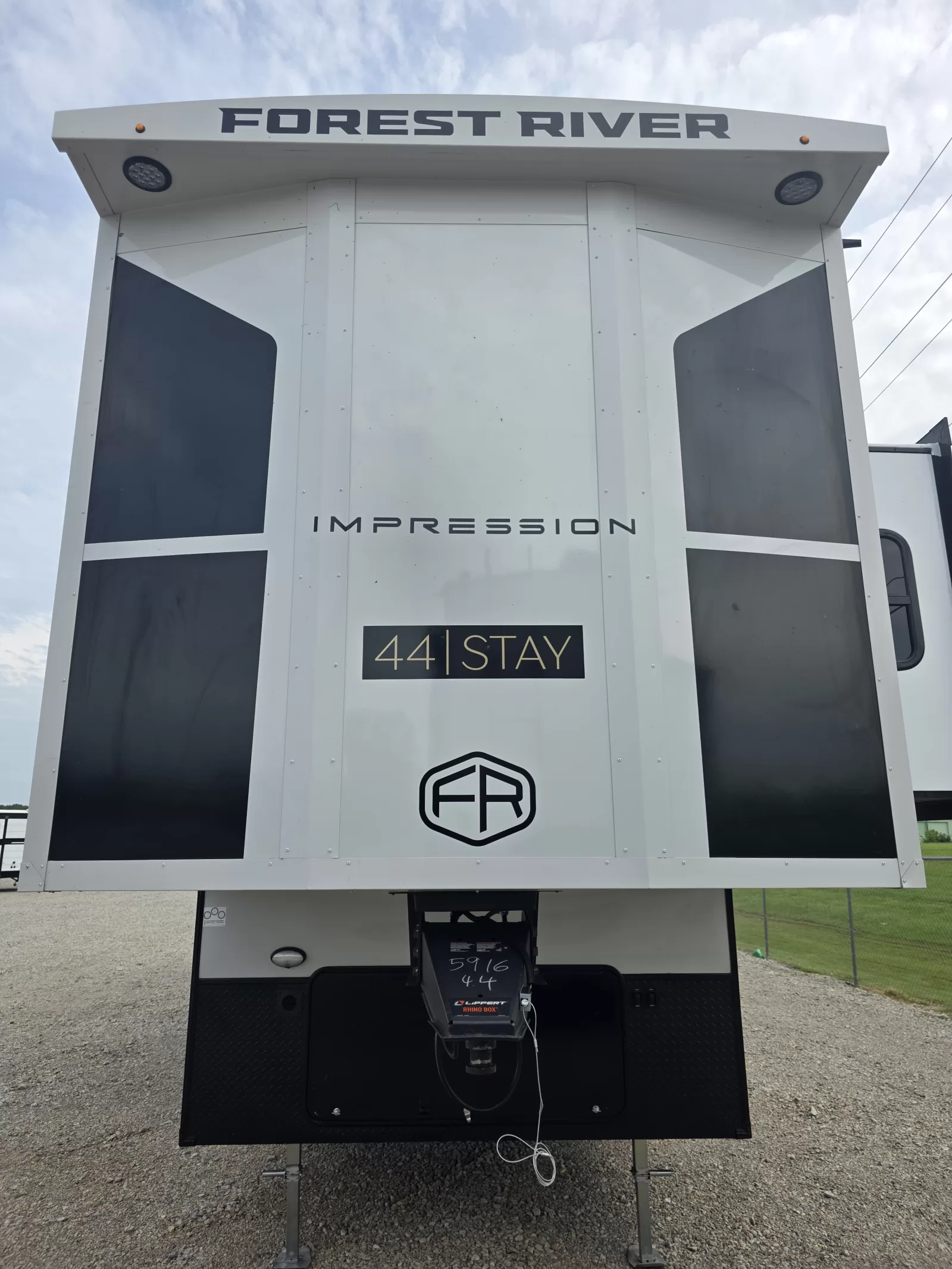 2027 Forest River Impression fifth wheel front exterior available at Bell Camper Sales in Bartlesville, Oklahoma