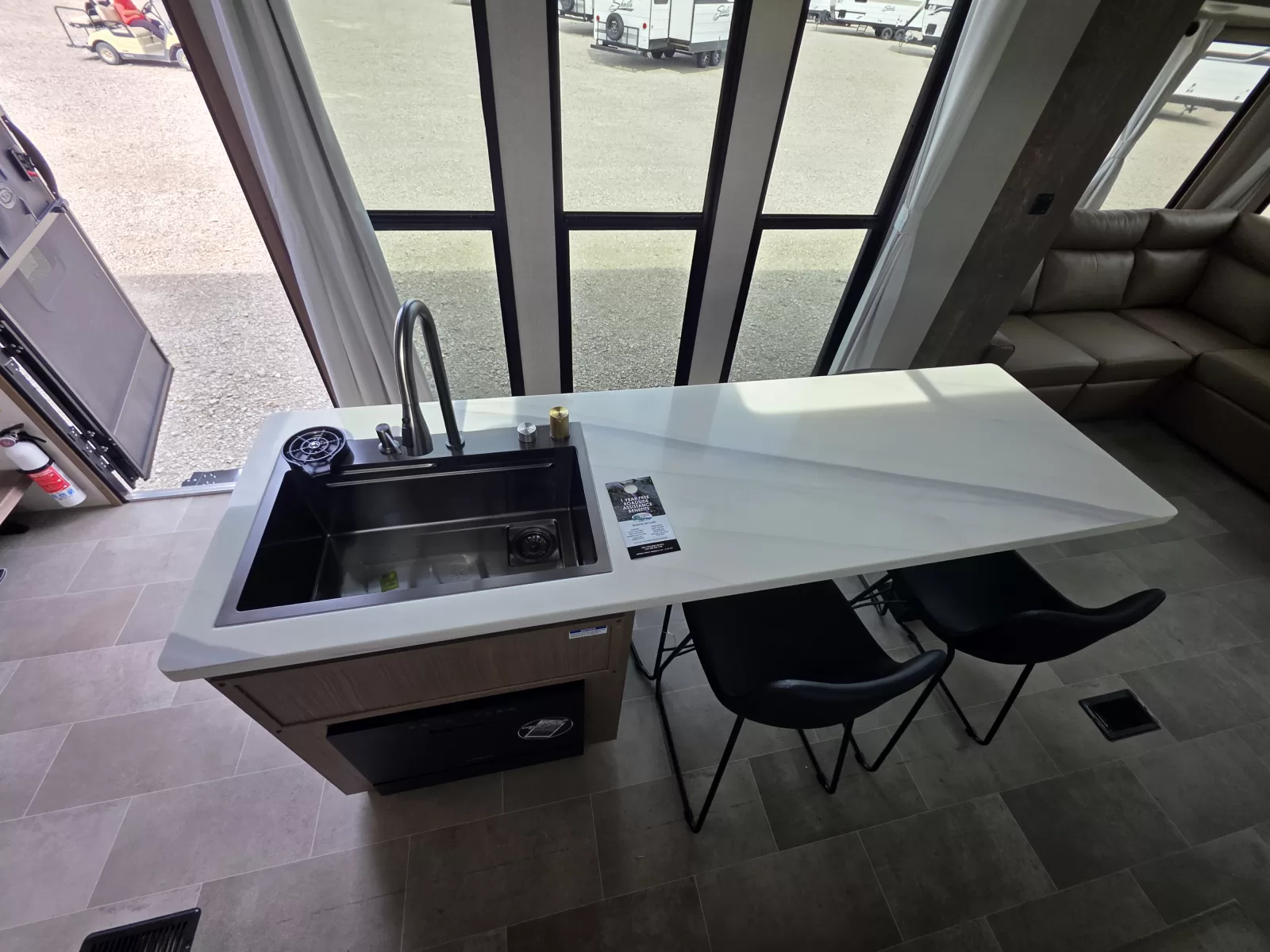 2027 Forest River Impression fifth wheel storage compartment available at Bell Camper Sales in Bartlesville, Oklahoma