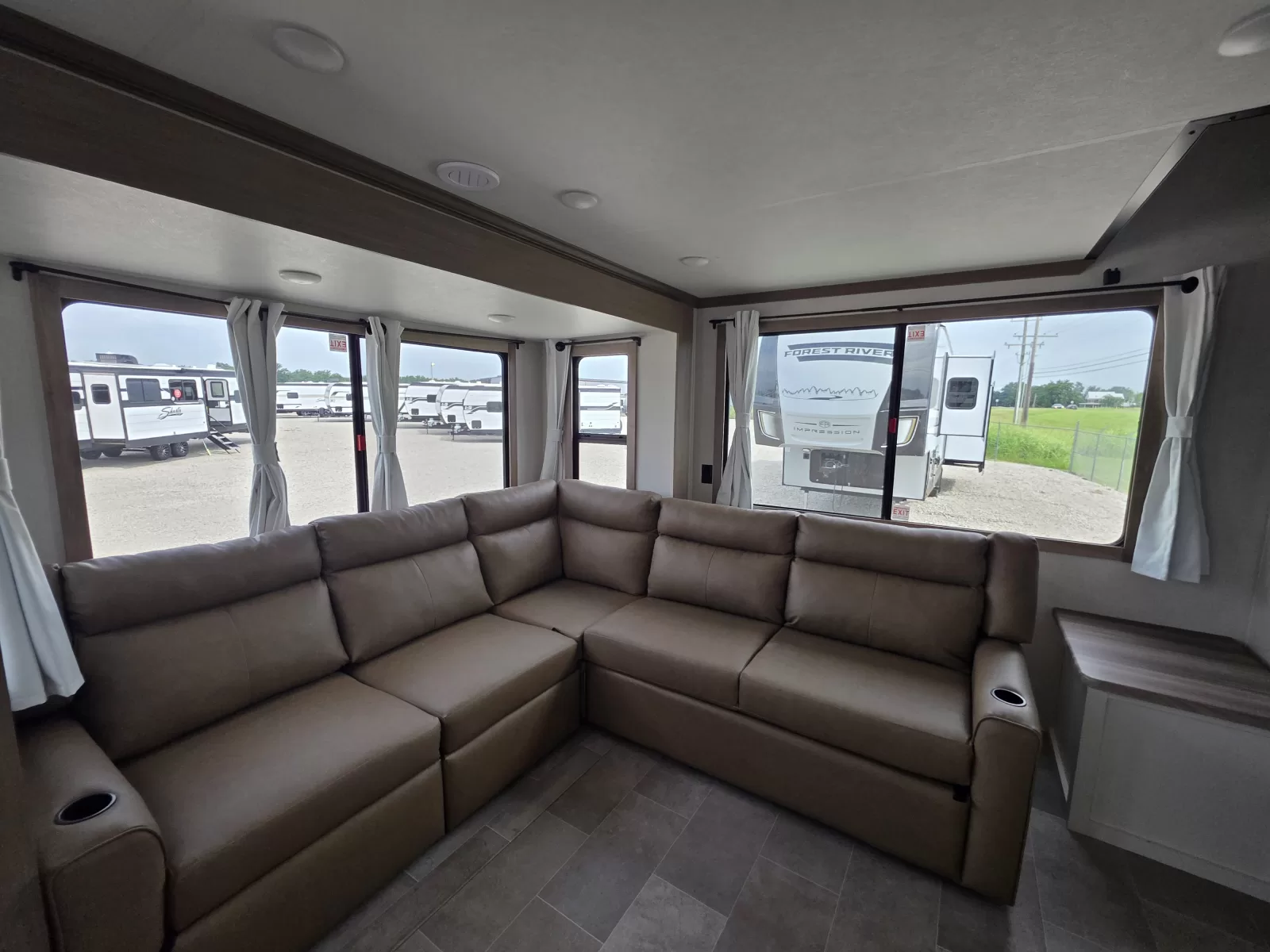 2027 Forest River Impression fifth wheel sleeping quarters available at Bell Camper Sales in Bartlesville, Oklahoma
