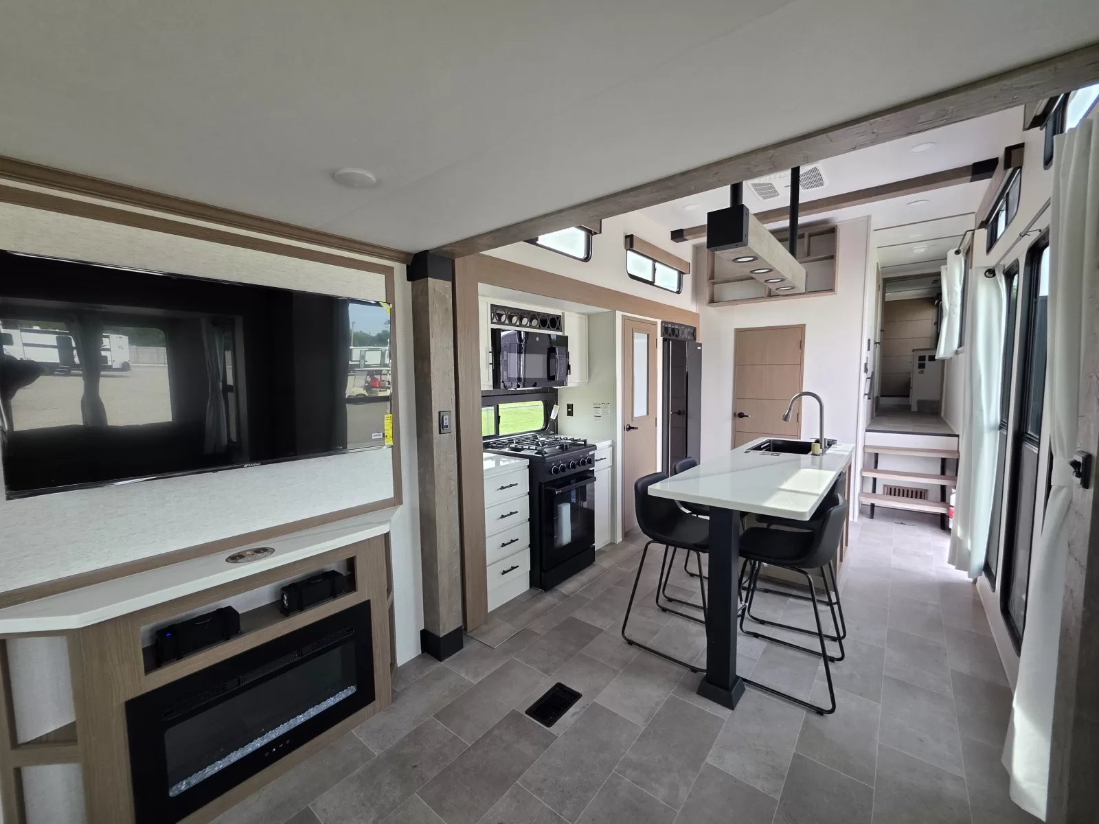2027 Forest River Impression fifth wheel entrance view available at Bell Camper Sales in Bartlesville, Oklahoma
