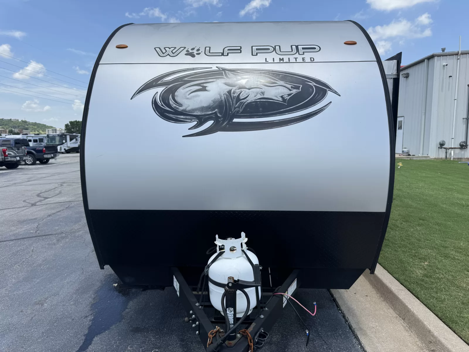 2022 Forest River Cherokee wolf pup 18to travel trailer front exterior available at Bell Camper Sales in Bartlesville, Oklahoma