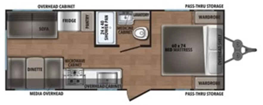 2027 Shasta Oasis 521CK travel trailer full view available at Bell Camper Sales in Bartlesville, Oklahoma