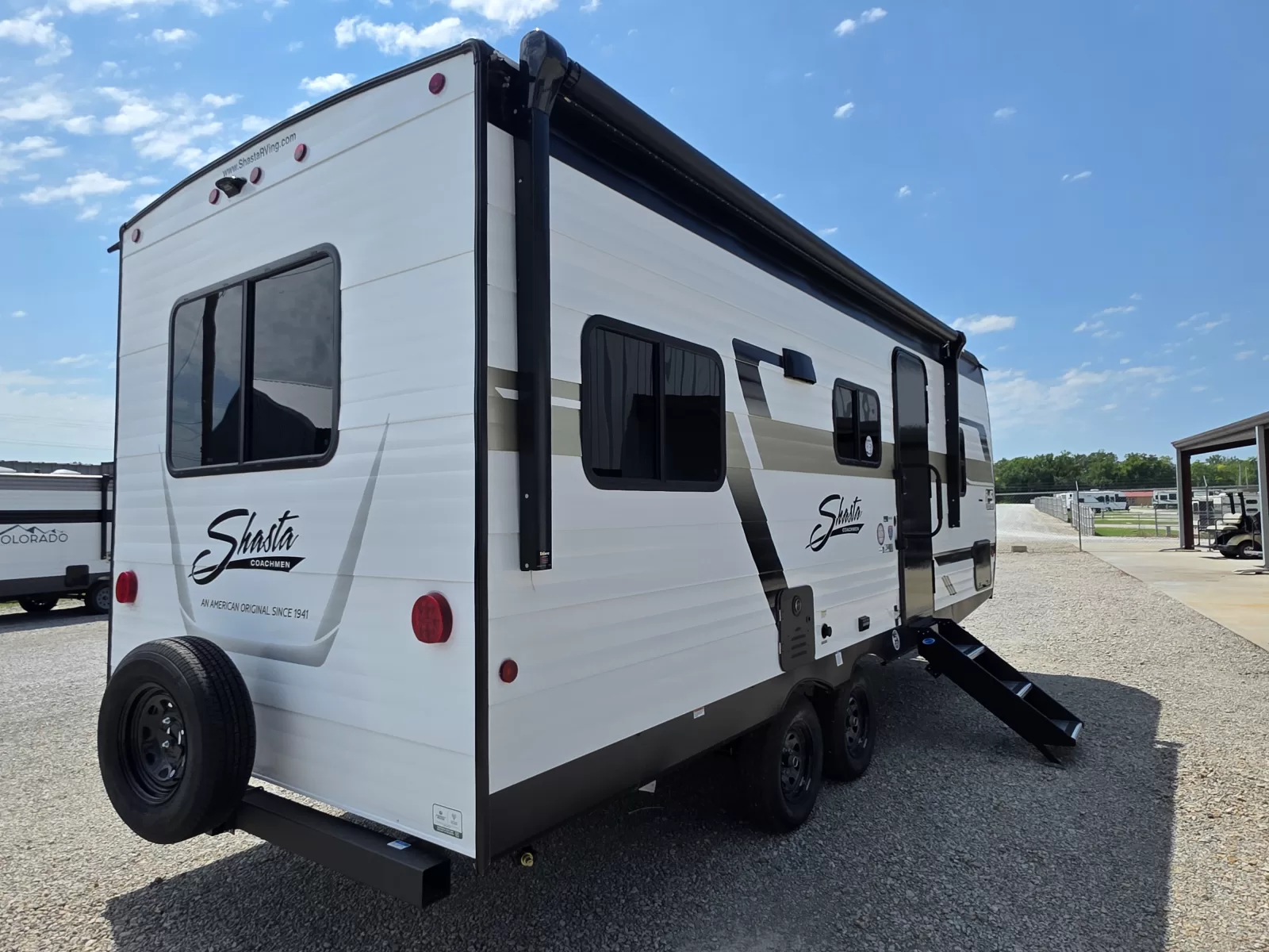 2027 Shasta Oasis 521CK travel trailer storage compartment available at Bell Camper Sales in Bartlesville, Oklahoma