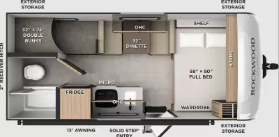 New 2027 Forest River RV Rockwood GEO Pro 17BLE — photo 2