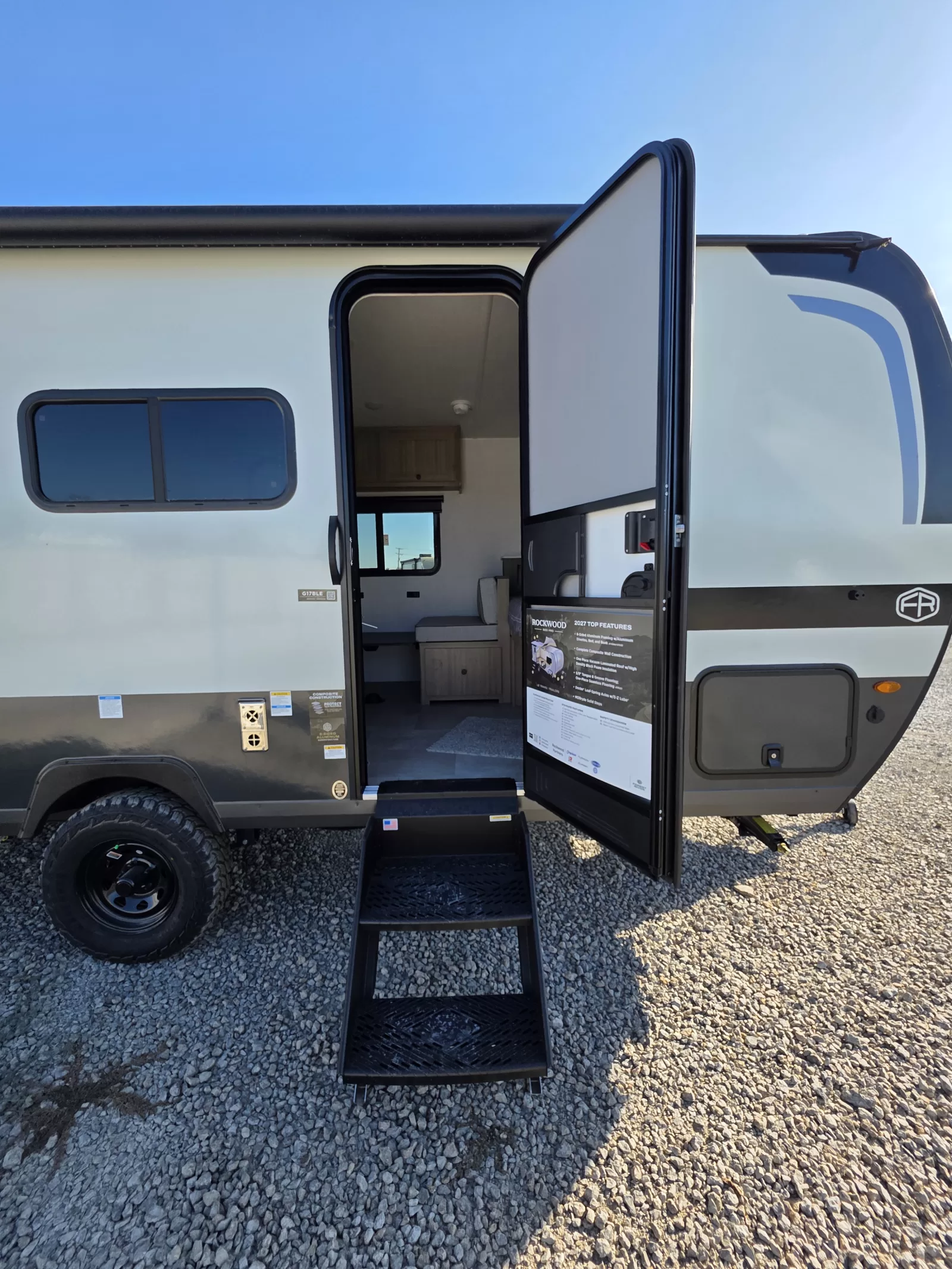 2027 Rockwood Geo Pro 17BLE travel trailer exterior view available at Bell Camper Sales in Bartlesville, Oklahoma