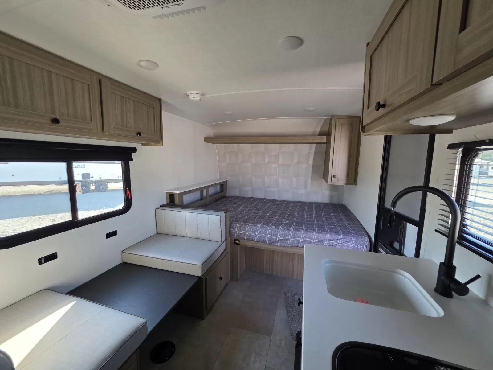 2027 Rockwood Geo Pro 17BLE travel trailer awning detail available at Bell Camper Sales in Bartlesville, Oklahoma