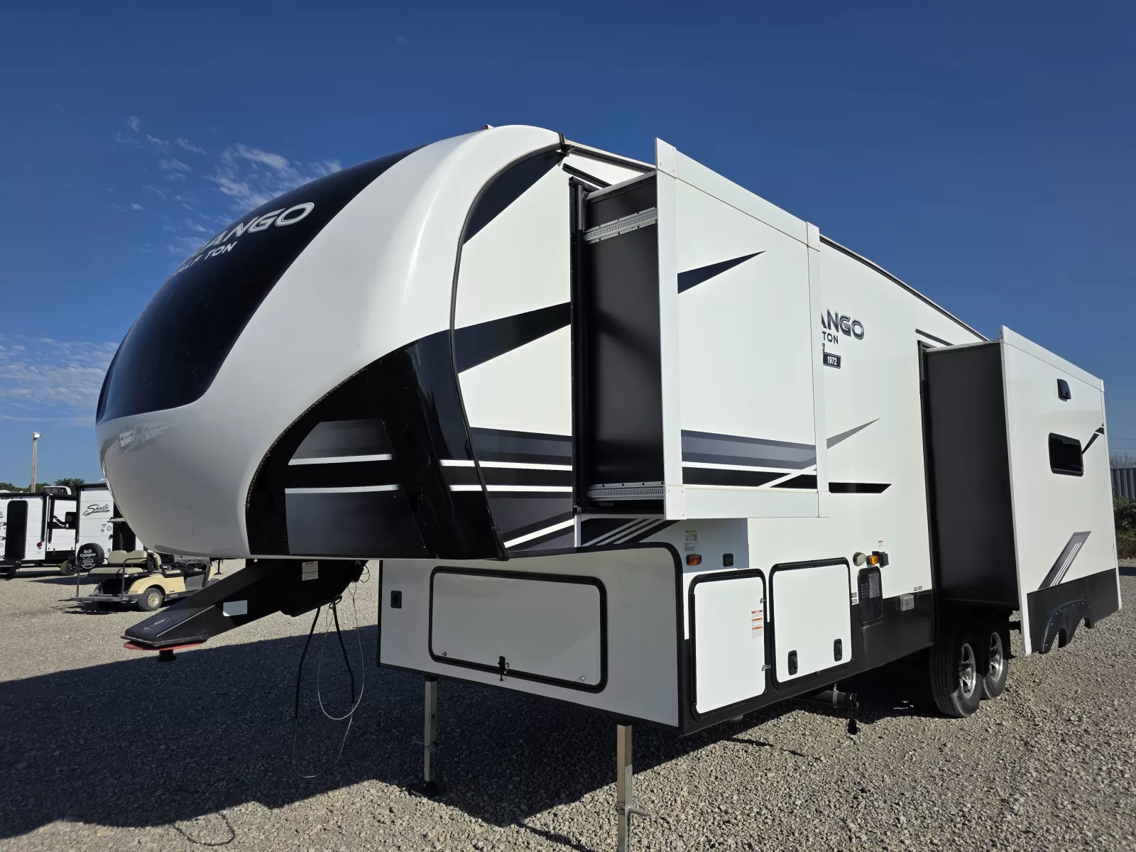 2022 KZ Durango 283RLT fifth wheel bathroom available at Bell Camper Sales in Bartlesville, Oklahoma