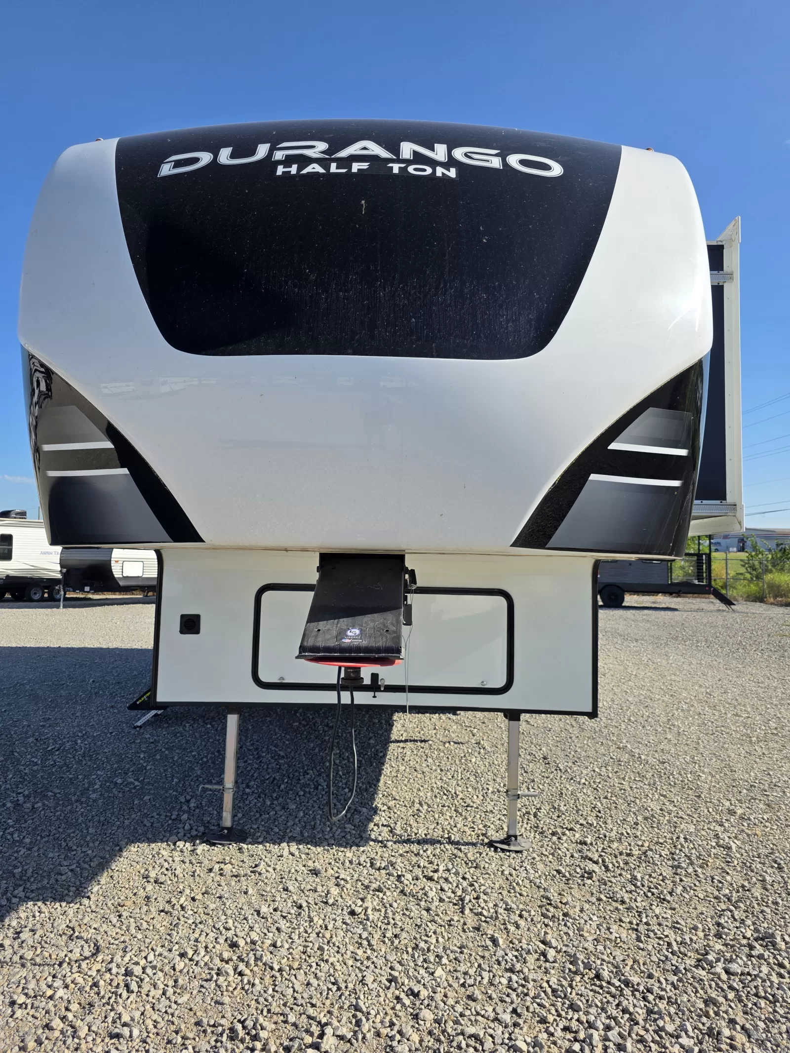2022 KZ Durango 283RLT fifth wheel storage compartment available at Bell Camper Sales in Bartlesville, Oklahoma