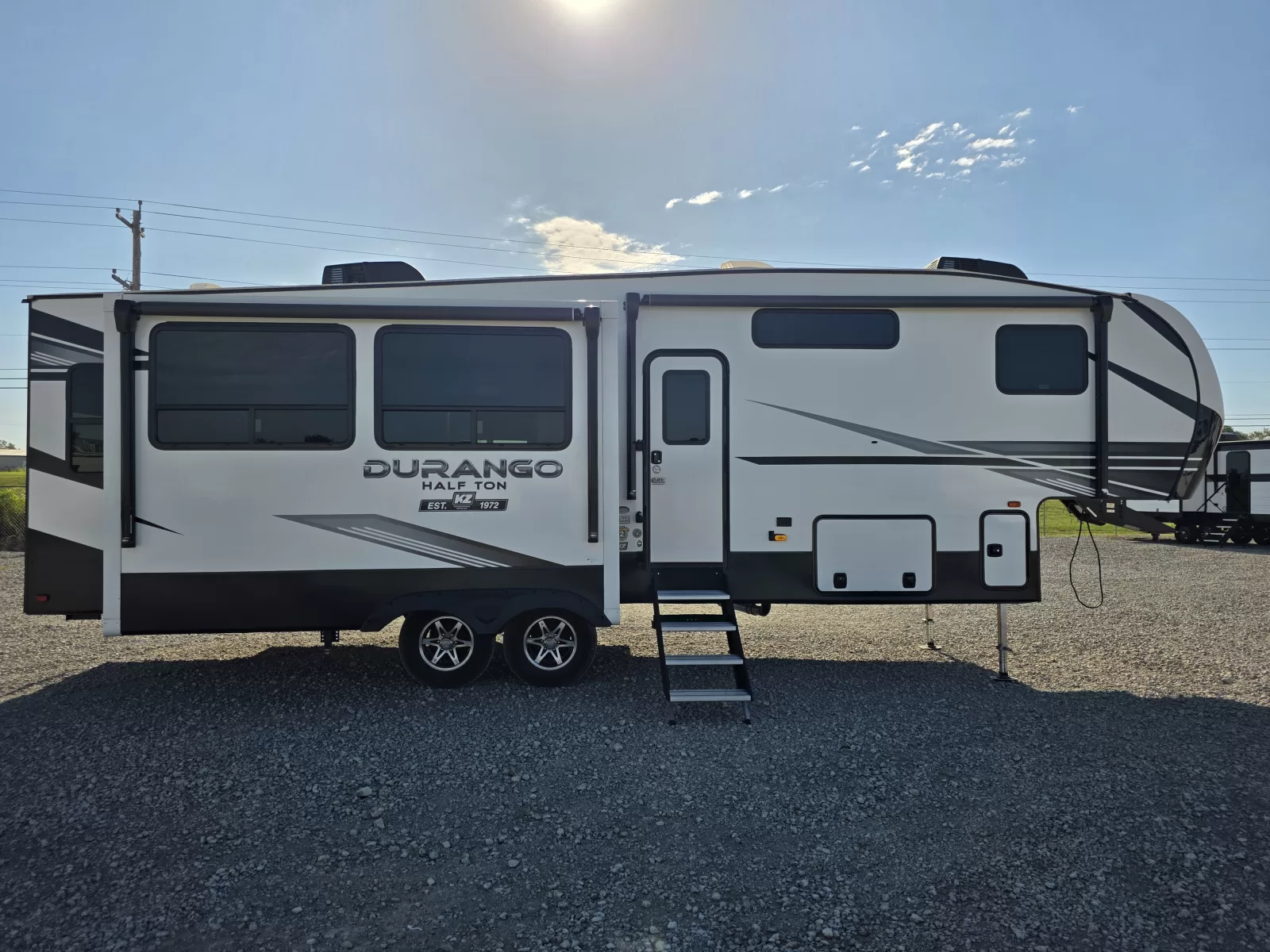 2022 KZ Durango 283RLT fifth wheel slideout view available at Bell Camper Sales in Bartlesville, Oklahoma