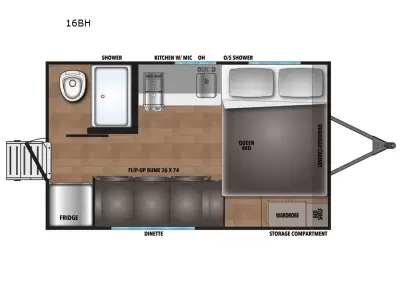 New 2026 Shasta RVs Compact 16BH — photo 2
