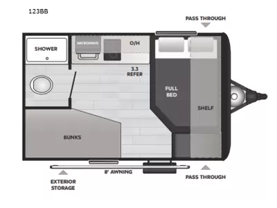 New 2026 Keystone RV Hideout Mini 123BB — photo 2