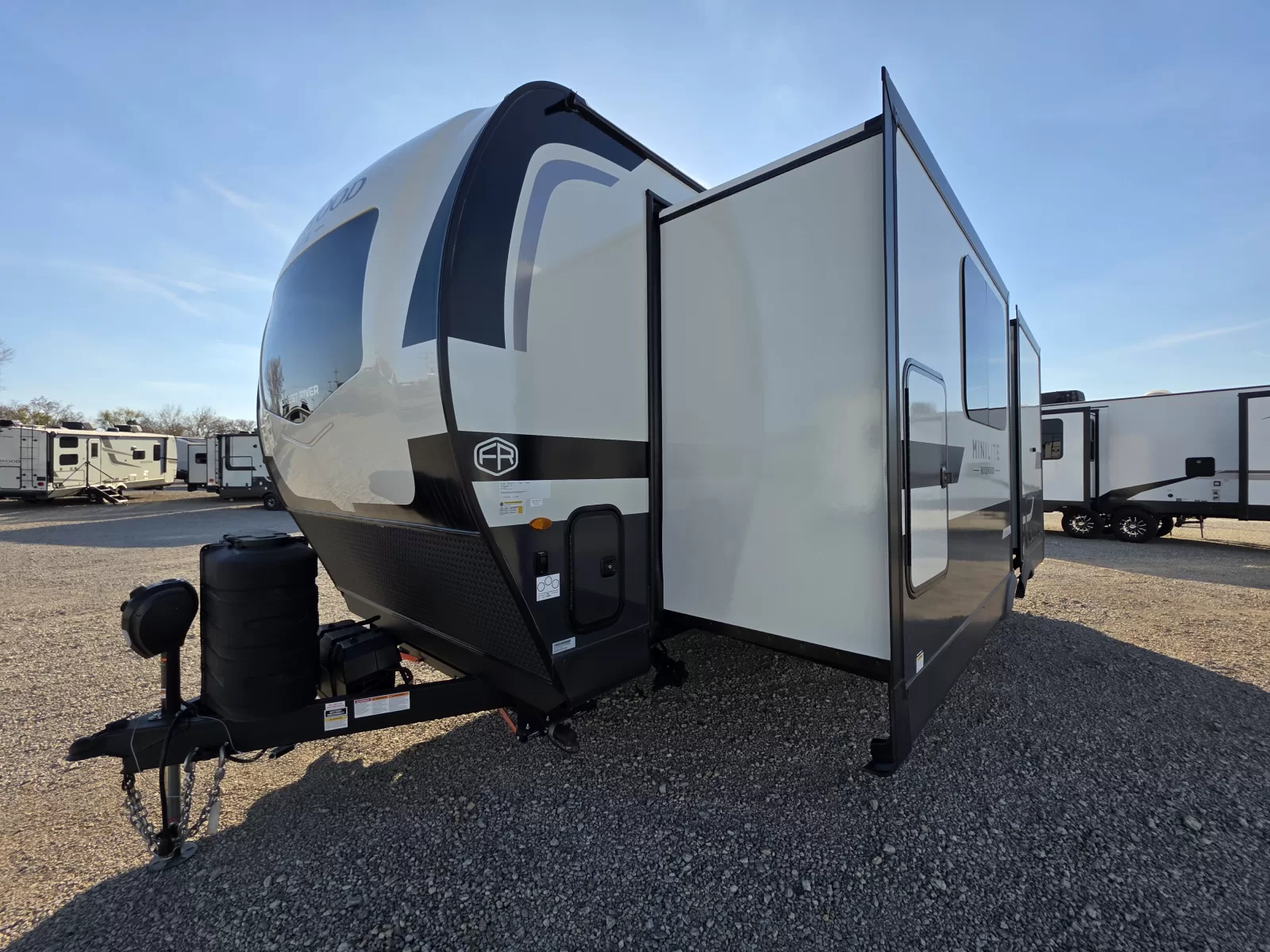 2027 Rockwood Mini Lite 2523MBR travel trailer side profile available at Bell Camper Sales in Bartlesville, Oklahoma