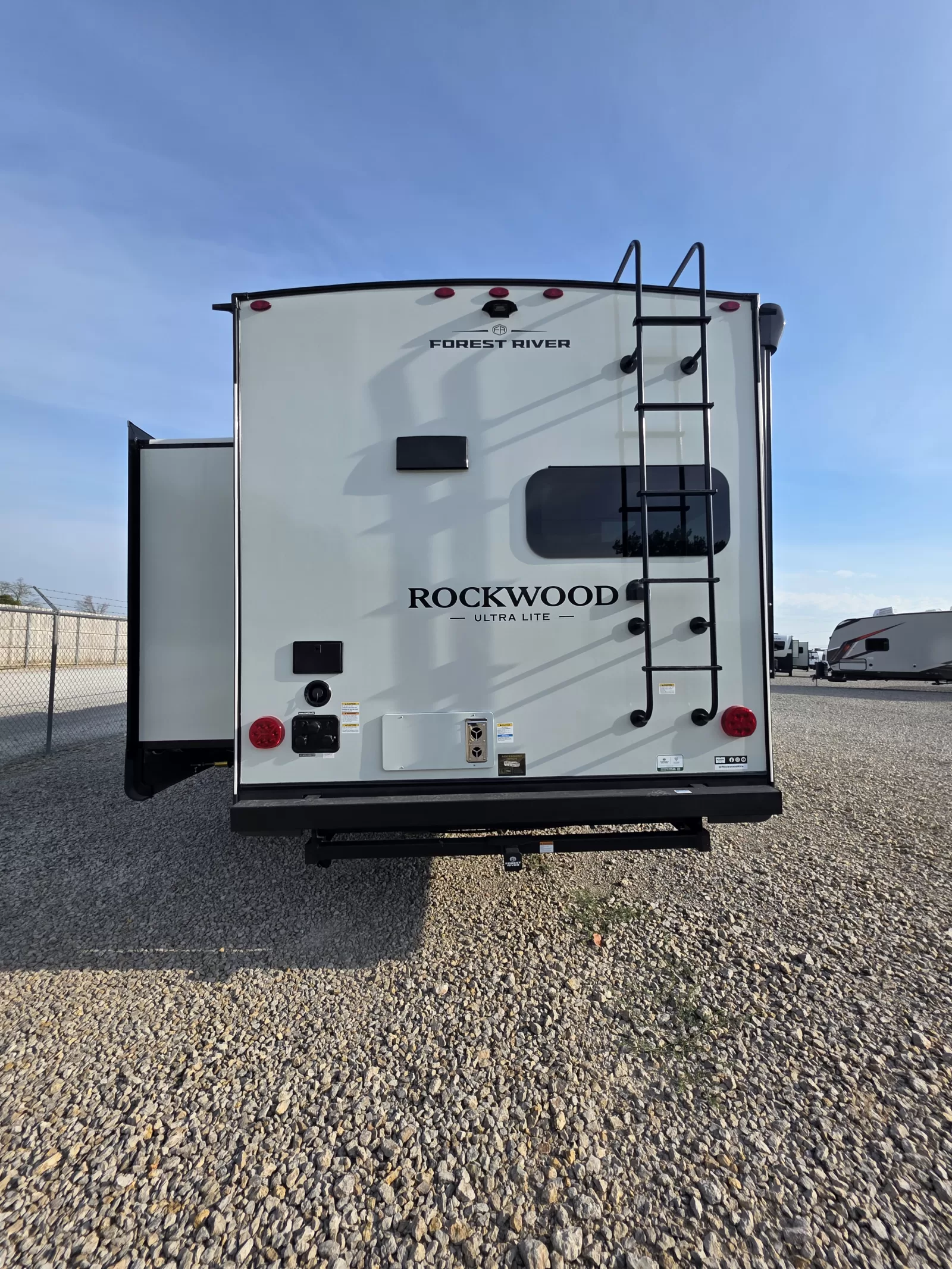 2027 Forest River Rockwood Ultra Lite 2711RK travel trailer bedroom available at Bell Camper Sales in Bartlesville, Oklahoma