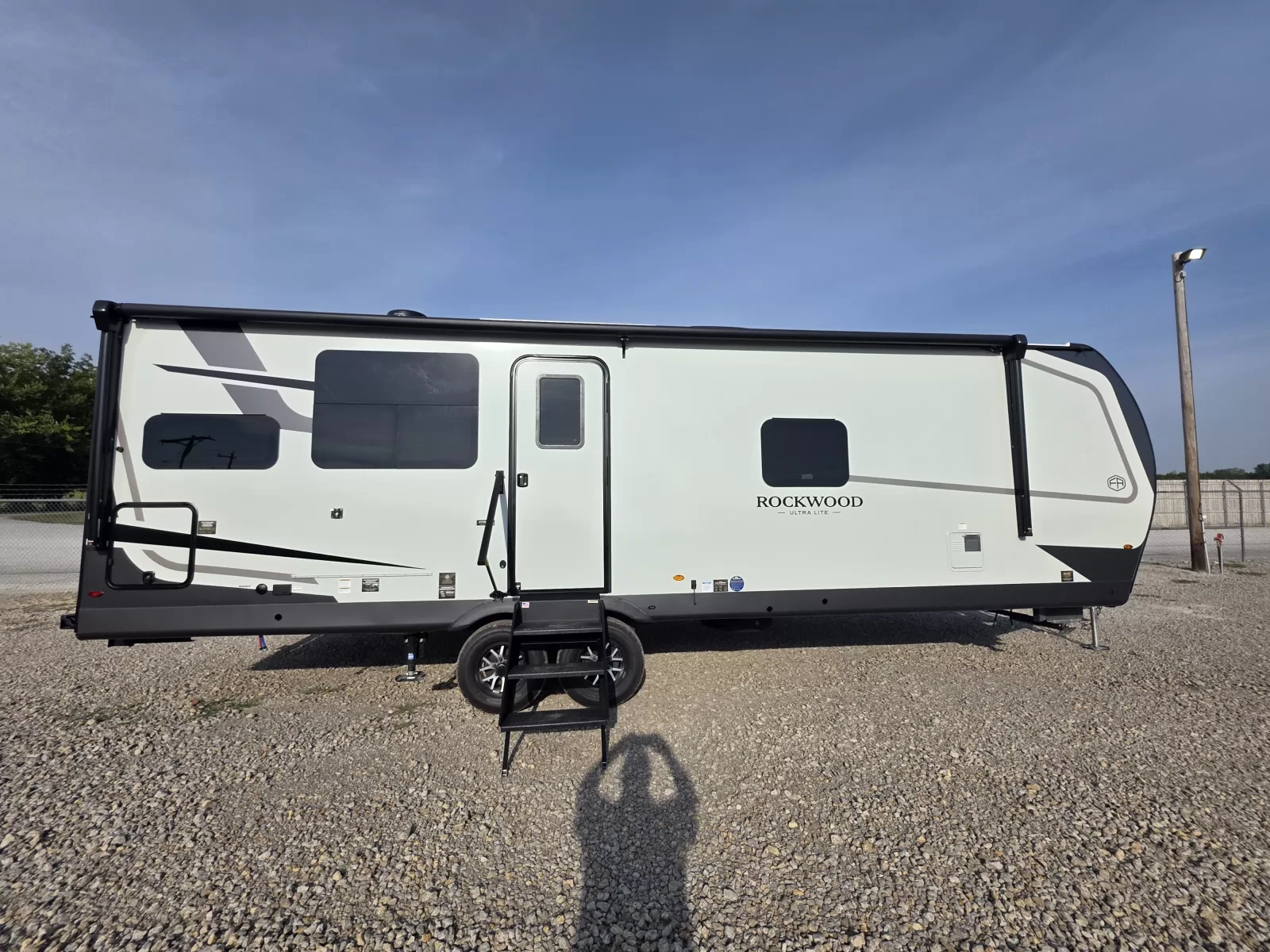 2027 Forest River Rockwood Ultra Lite 2711RK travel trailer bathroom available at Bell Camper Sales in Bartlesville, Oklahoma