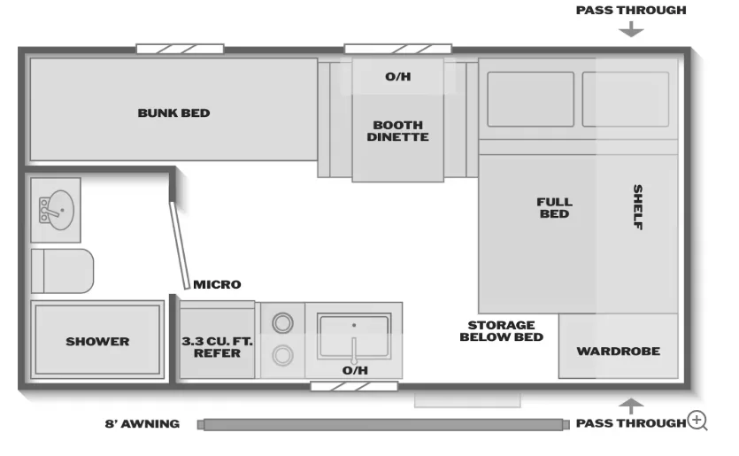 2027 Keystone Hideout 161BH travel trailer specifications available at Bell Camper Sales in Bartlesville, Oklahoma