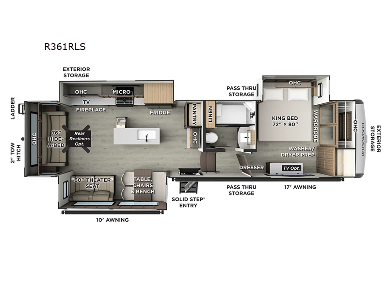 New 2026 Forest River RV Rockwood Signature R361RLS
