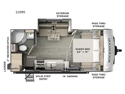 New 2026 Forest River RV Rockwood Mini Lite 2109S — photo 2