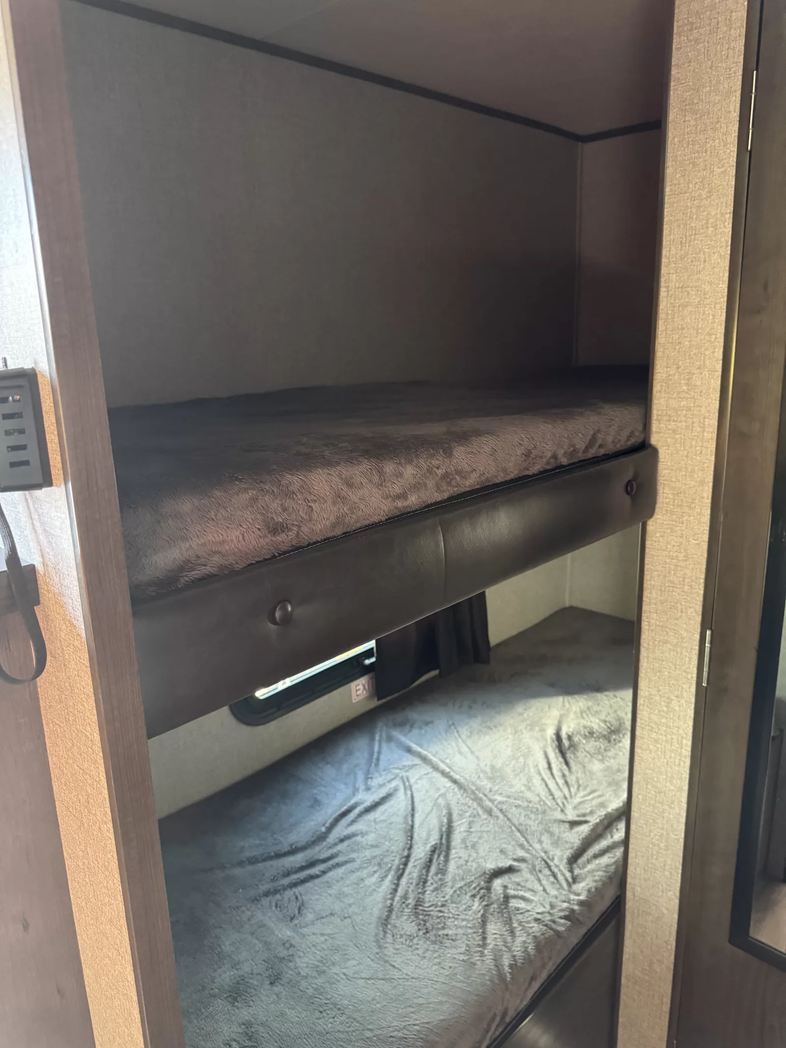 2021 Jayco Jay Flight SLX 7 travel trailer storage compartment available at Bell Camper Sales in Bartlesville, Oklahoma