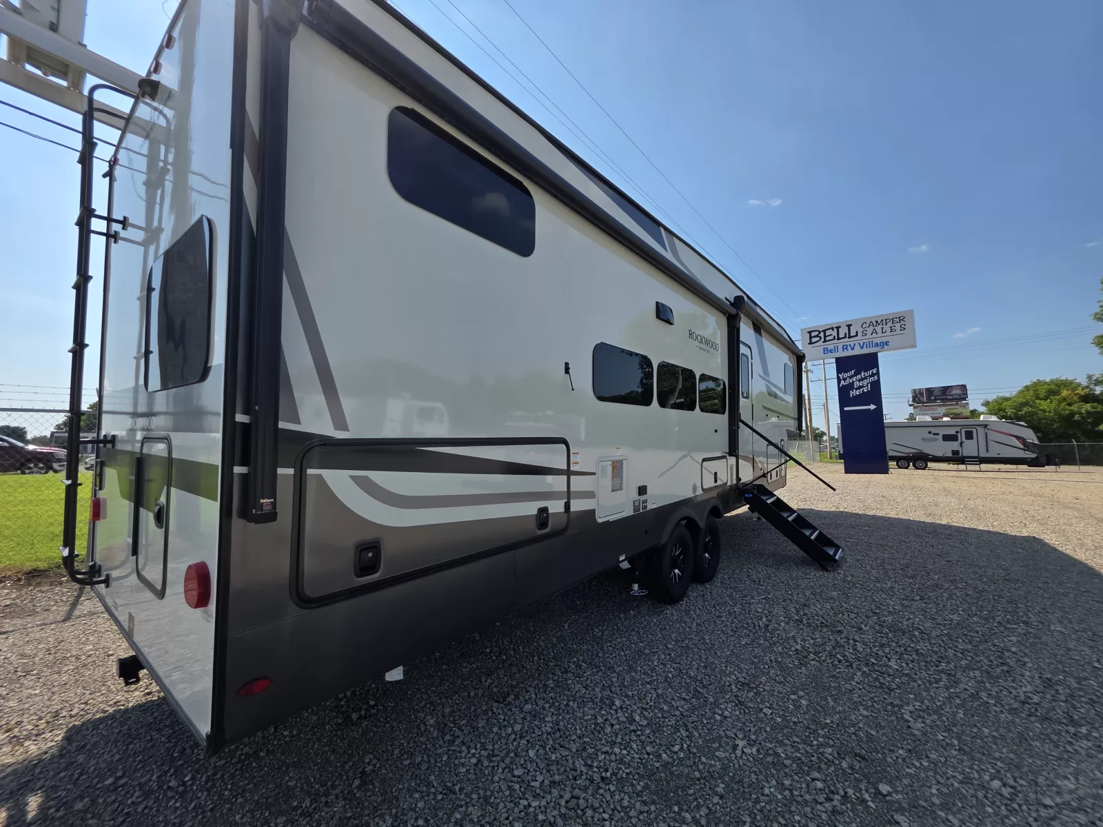 2027 Forest River 374DBH fifth wheel kitchen and dining area available at Bell Camper Sales in Bartlesville, Oklahoma
