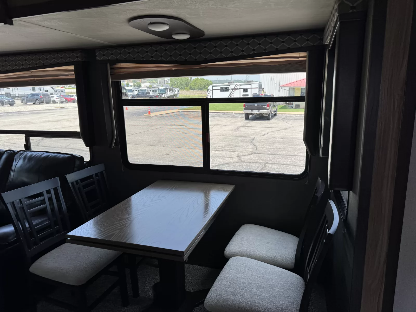 2018 Dutchmen Atlas 2952RLF fifth wheel kitchen and dining available at Bell Camper Sales in Bartlesville, Oklahoma