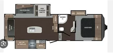 2018 Dutchmen Atlas 2952RLF fifth wheel amenities available at Bell Camper Sales in Bartlesville, Oklahoma