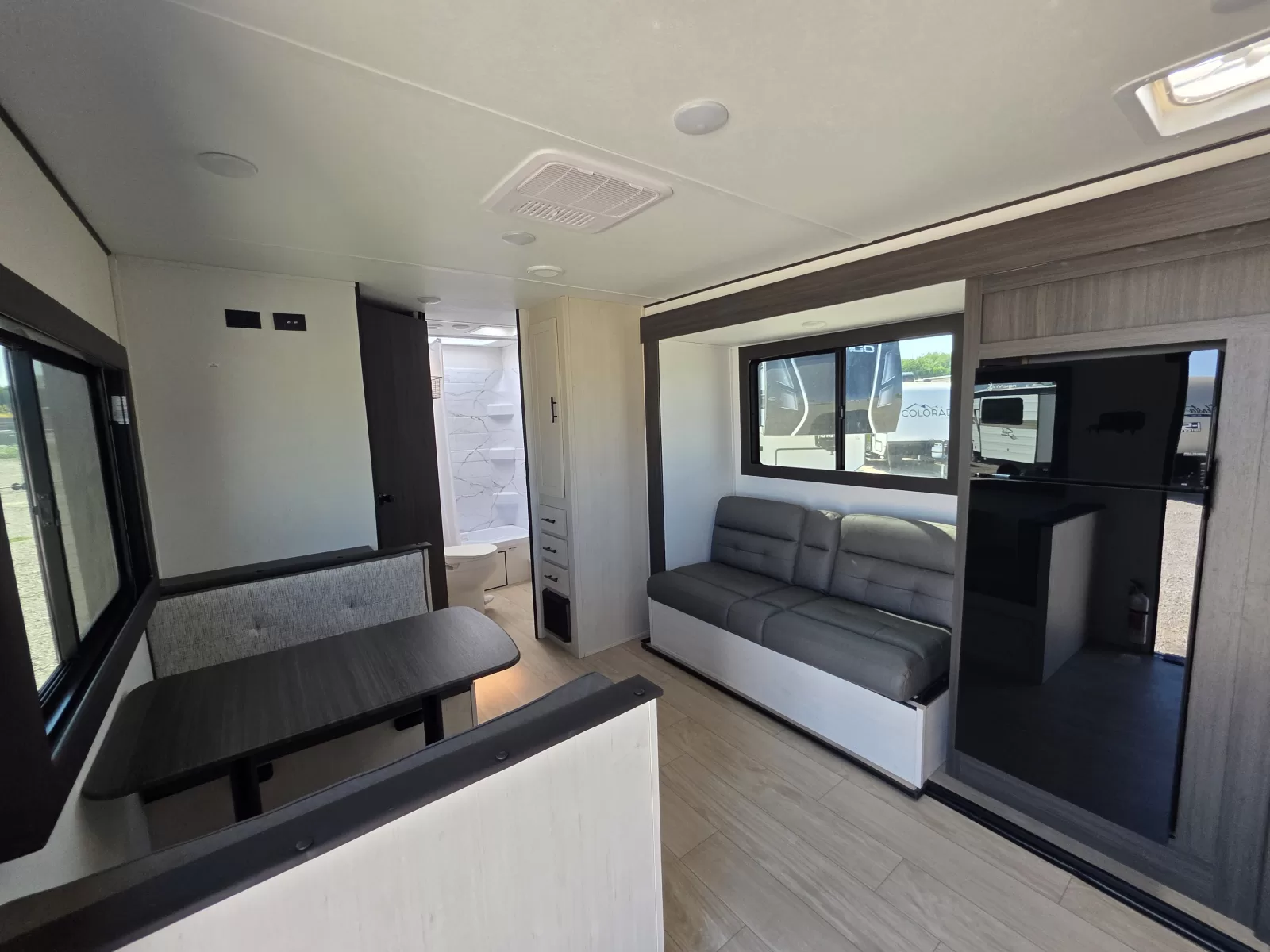 2027 Shasta Oasis 525RS B2 travel trailer sleeping quarters available at Bell Camper Sales in Bartlesville, Oklahoma