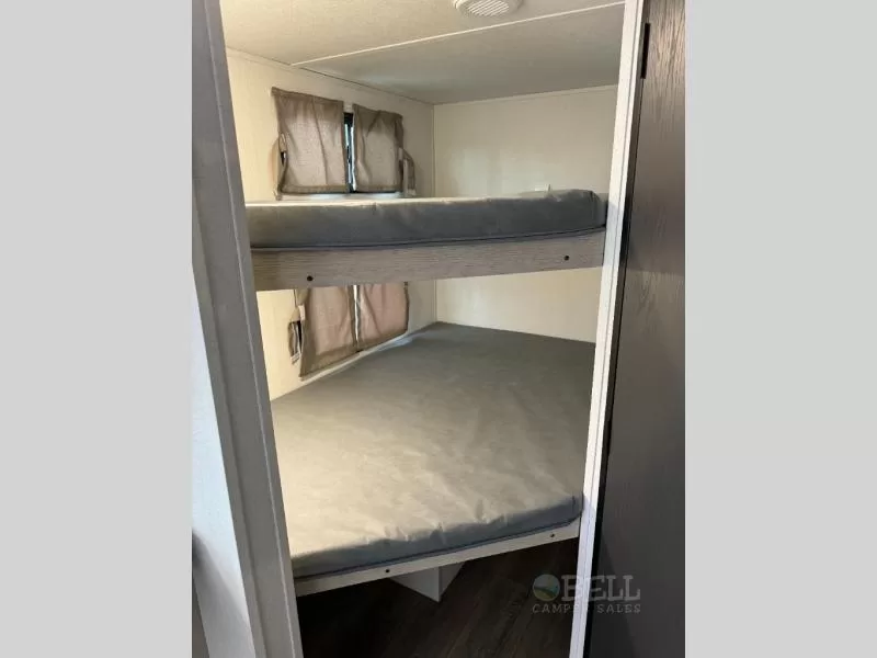 2025 Shasta 525BHS travel trailer bunkhouse sleeping area at Bell Camper Sales in Bartlesville, Oklahoma