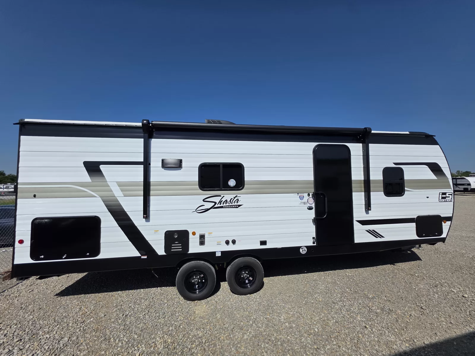 2027 Shasta Oasis 526RBS C1 travel trailer bedroom available at Bell Camper Sales in Bartlesville, Oklahoma