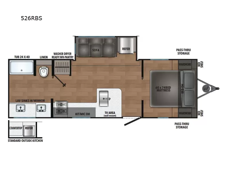 New 2025 Shasta RVs i-5 Edition 526RBS floorplan