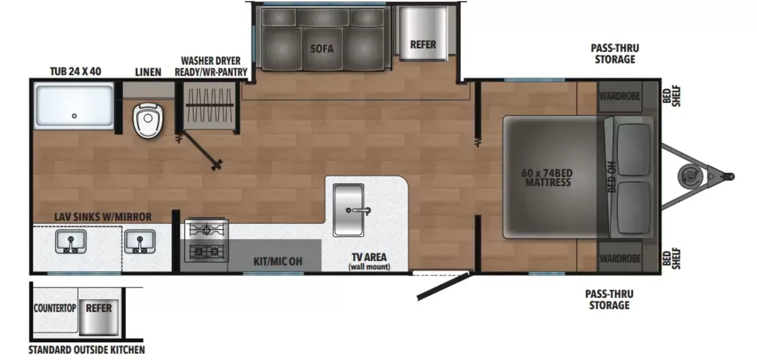 New 2027 Coachmen RV Shasta Oasis 526RBS C4 floorplan