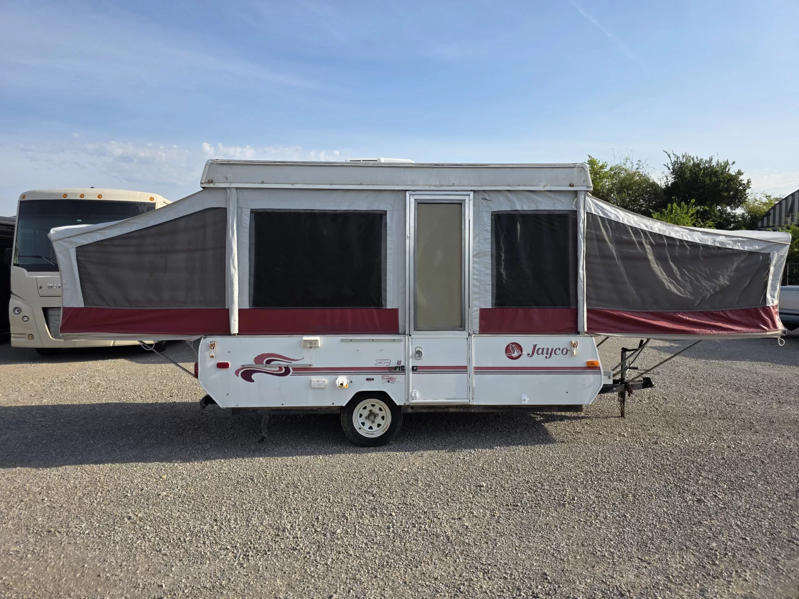 1995 Jayco Eagle 10 popup camper bathroom available at Bell Camper Sales in Bartlesville, Oklahoma